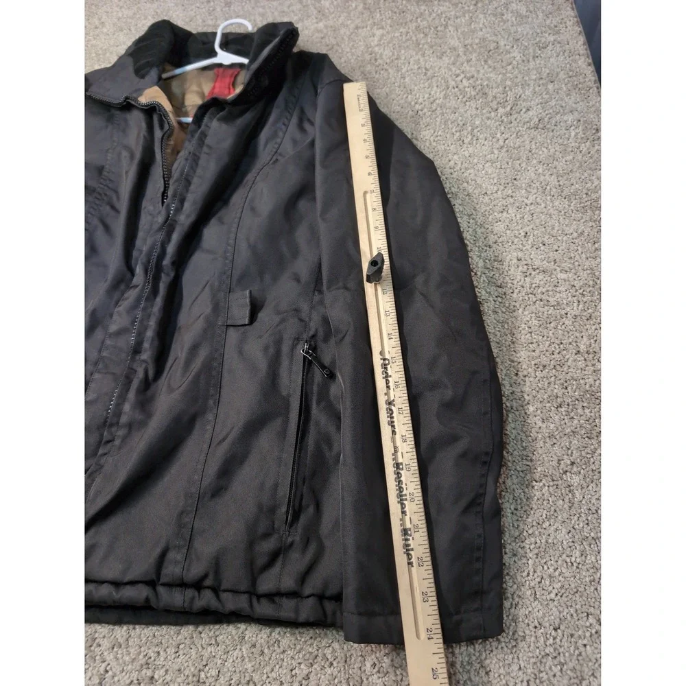Wellensteyn Mens‎ Black Full Zip Fleece Lined Winter Jacket Size Large